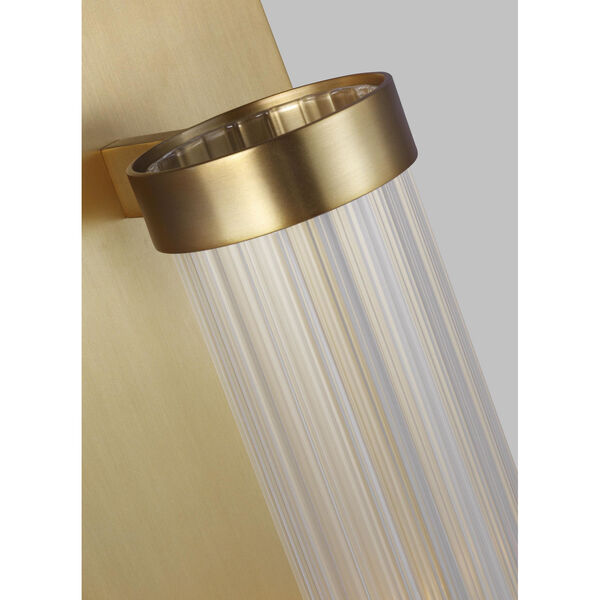 Demi Burnished Brass Five-Inch-Inch One-Light Bath Sconce, image 2
