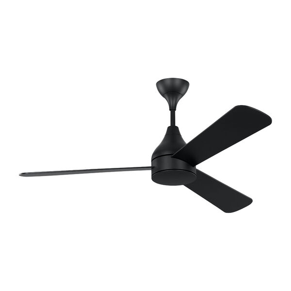 Streaming Smart Midnight Black 52-Inch Indoor/Outdoor Integrated LED Ceiling Fan with Remote Control and Reversible Motor, image 4