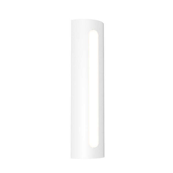 Porta Textured White 18-Inch LED Sconce, image 1