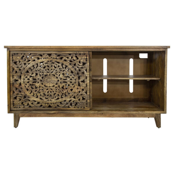 Brown 67-Inch Large Cabinet, image 6