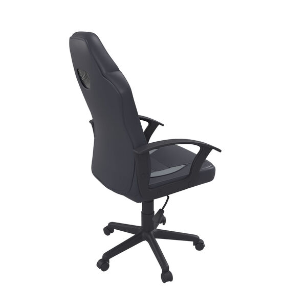 Hendricks Gray Gaming Office Chair with Vegan Leather, image 5