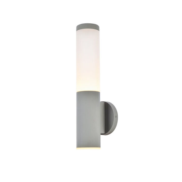 Raine Silver 340 Lumens 16-Light LED Outdoor Wall Sconce, image 2