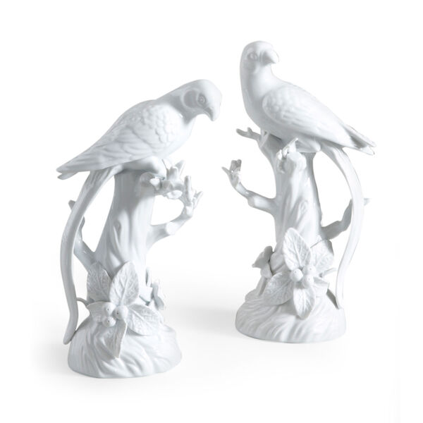 White Parrot Figurine, image 1
