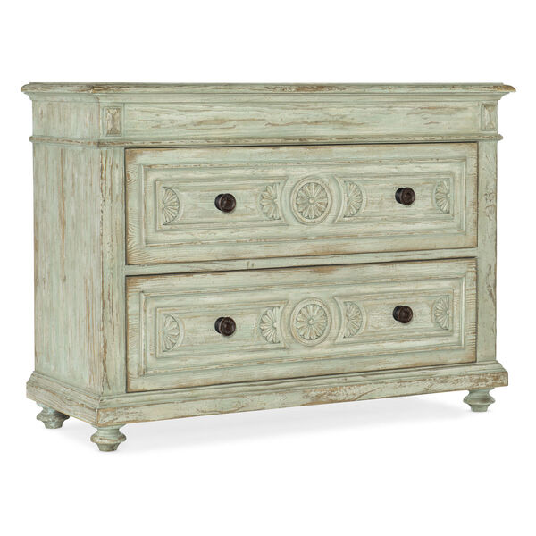 Traditions Pistachio Two-Drawer Accent Chest, image 1