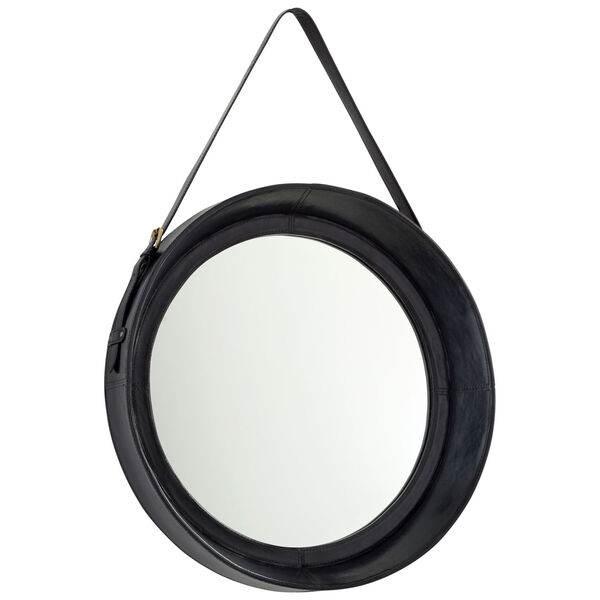 Blue Round Venster Mirror, image 1