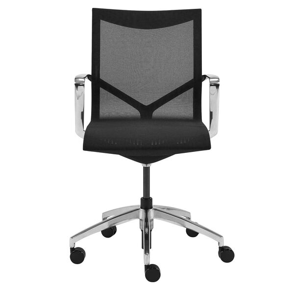 Tertu Black Low Back Office Chair, image 3