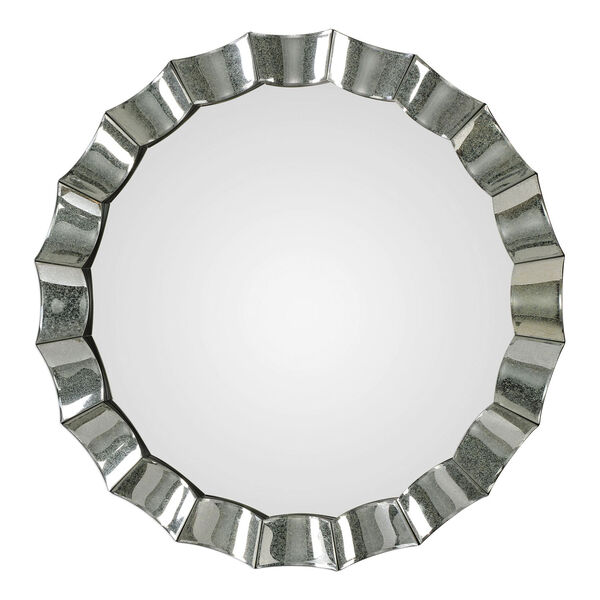Sabino Scalloped Round Mirror, image 1