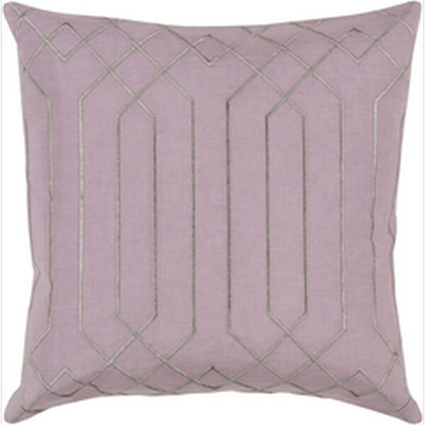 Skyline Mauve 22-Inch Pillow with Poly Fill, image 1