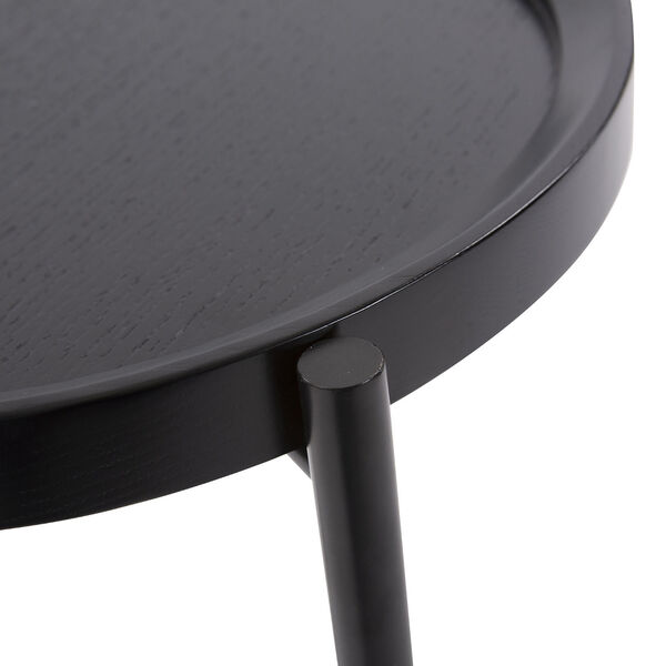 Soho Dark Ash Veneer Round Side Table, image 6