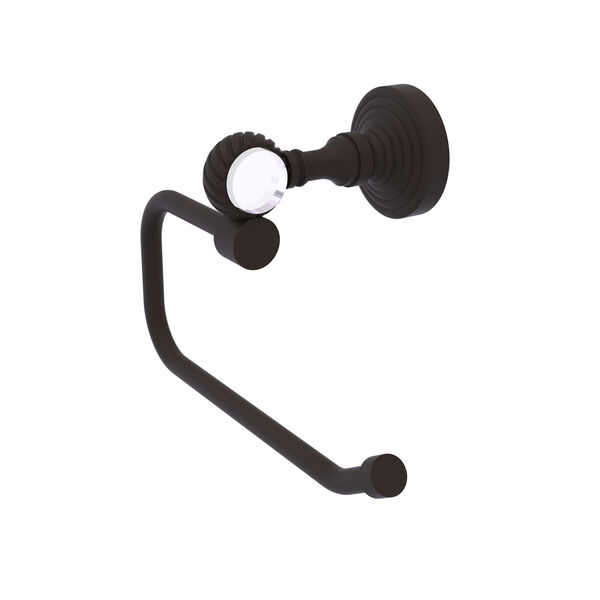 Pacific Grove Oil Rubbed Bronze Six-Inch Toilet Tissue Holder with Twisted Accents, image 1