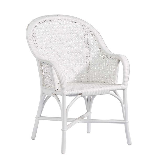 Louie White Accent Arm Chair, image 2