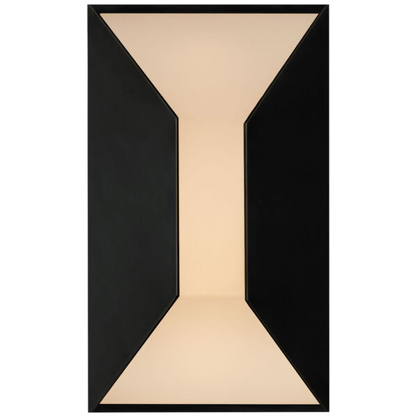 Stretto Small Sconce in Bronze with Frosted Glass by Kelly Wearstler, image 1