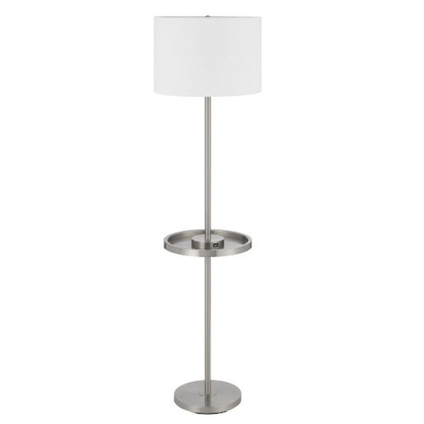 Crofton Brushed Steel One-Light Floor Lamp, image 5