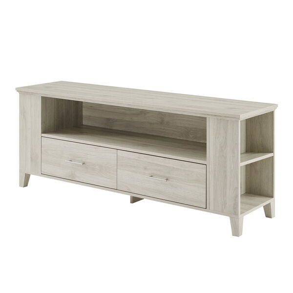 Birch TV Stand with Two Drawer, image 5