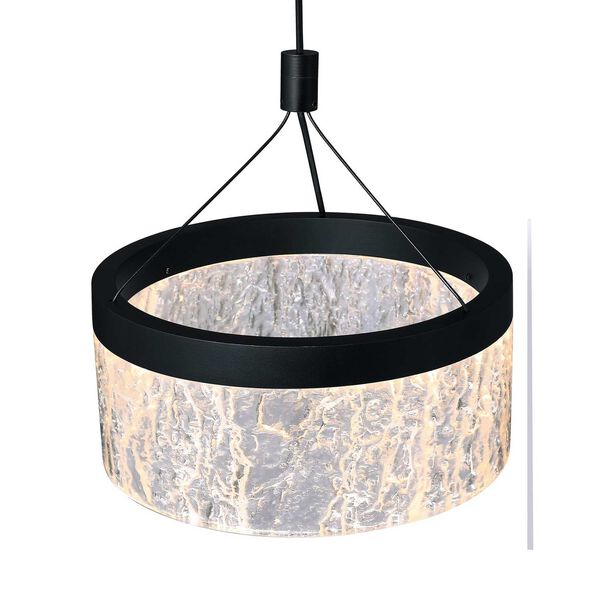 Arctic Ice Black Clear Eight-Inch LED Pendant, image 4