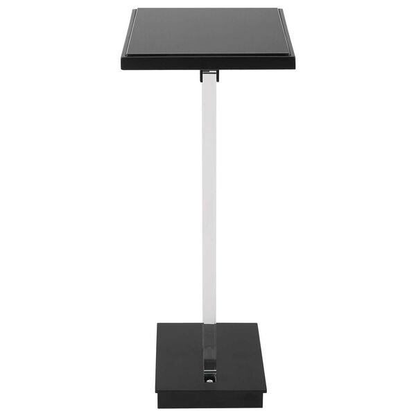Angle White Black Contemporary Accent Table, image 6