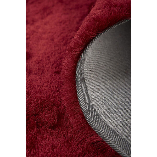 Indochine Plush Shag Metallic Sheen Red Area Rug, image 4