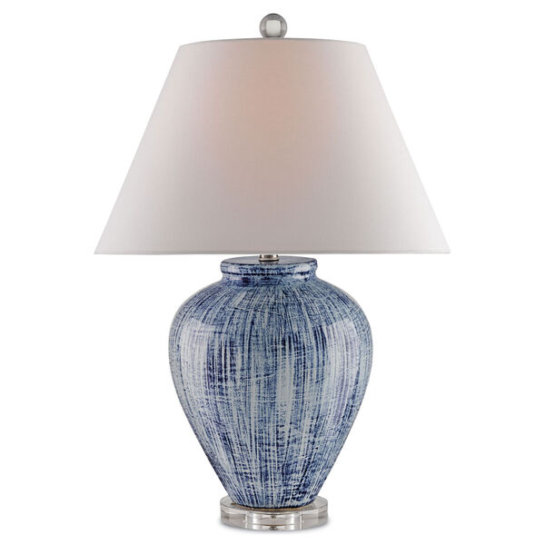 Malaprop Blue and White One-Light Table Lamp, image 1