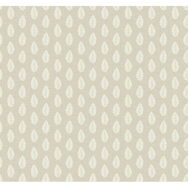 Grandmillennial Linen Leaf Pendant Pre Pasted Wallpaper, image 2