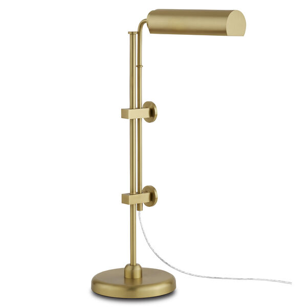 Satire Brushed Brass One-Light Integrated LED Table Lamp, image 2