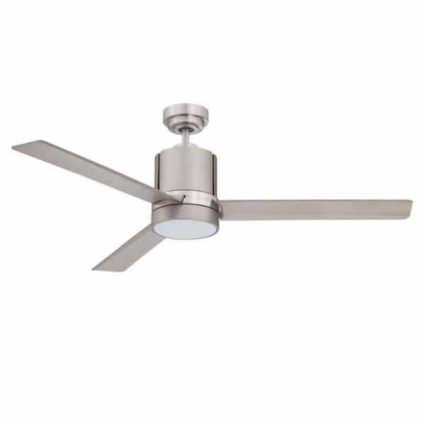 Allure Satin Nickel 52-Inch LED Ceiling Fan, image 1