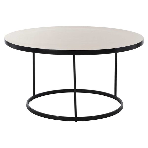 Bonfield White and Black Cocktail Table, image 1