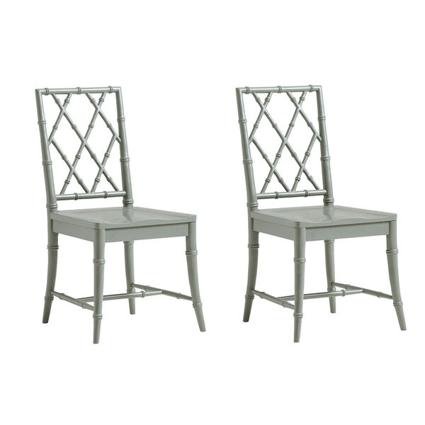 Gray X-Back Dining Chair, Set of 2, image 1