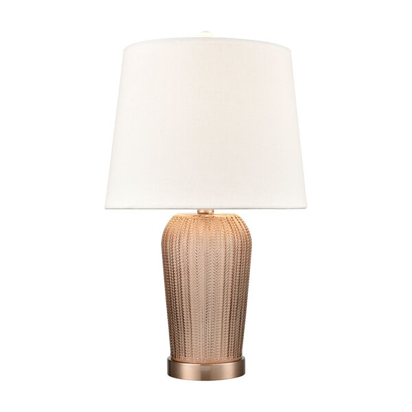 Prosper Autumnal and Coffee Plated One-Light Table Lamp, image 1