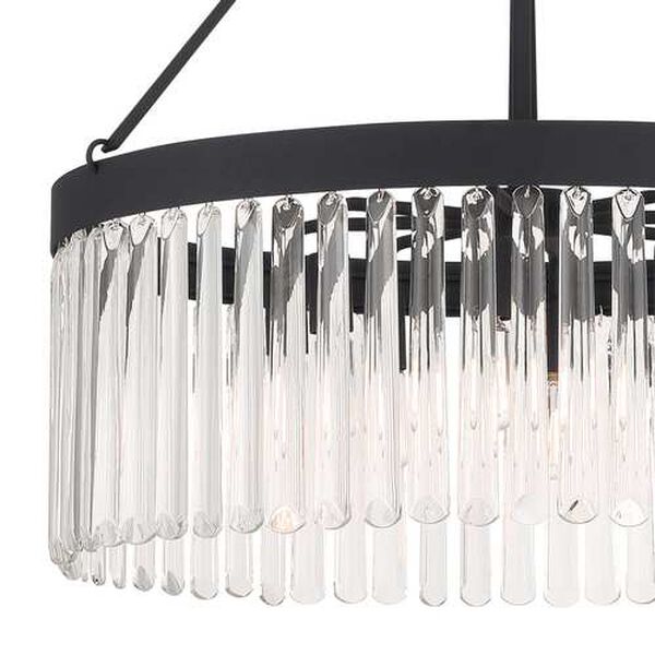 Emory Black Forged Eight-Light Chandelier, image 5