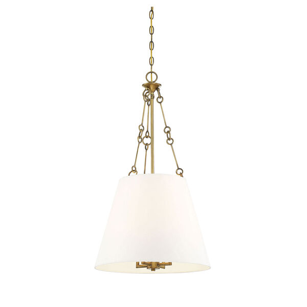 Selby Warm Brass Four-Light Pendant, image 5