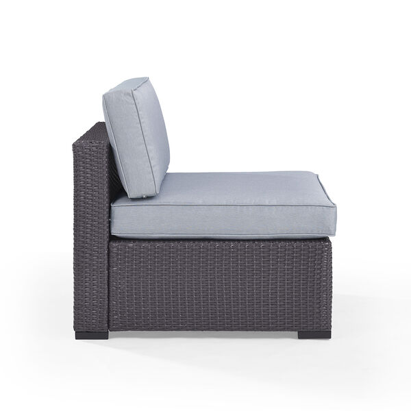 Biscayne Armless Chair With Mist Cushions, image 3