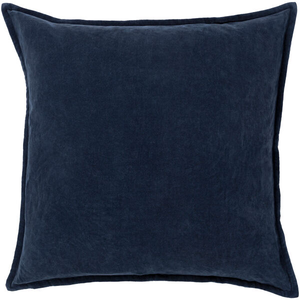 Cotton Velvet Gray 20-Inch Pillow Cover, image 1