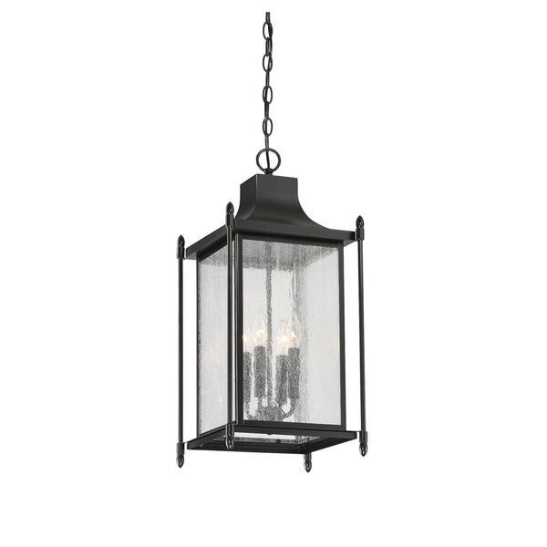 Dunnmore Black Four-Light Outdoor Hanging Lantern, image 3