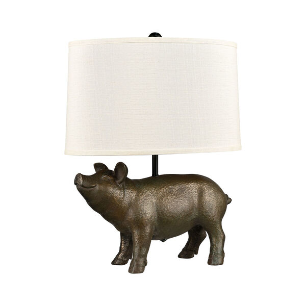 Trotters Cold Cast Bronze One-Light Table Lamp, image 2
