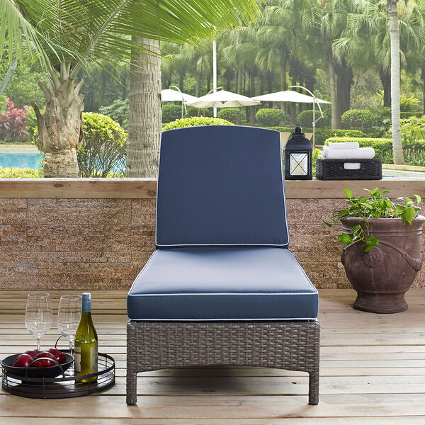 Palm Harbor Outdoor Wicker Chaise Lounge, image 3