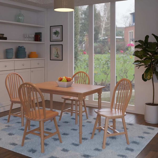Ravenna Natural Dining Table with Windsor Chairs, image 4