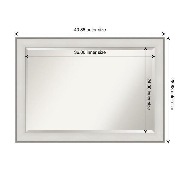 Imperial White Wall Mirror, image 3