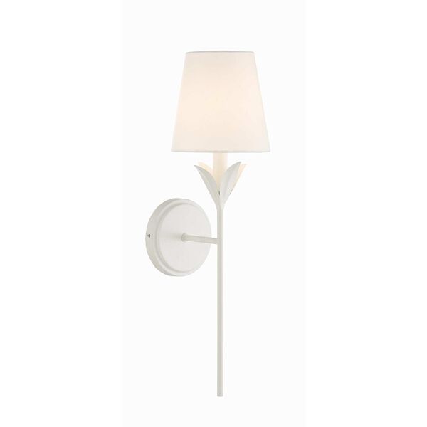 Broche Matte White One-Light Wall Sconce, image 2