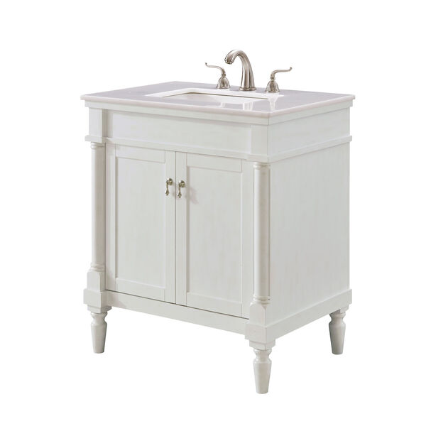 Lexington Antique White 30-Inch Vanity Sink Set, image 3