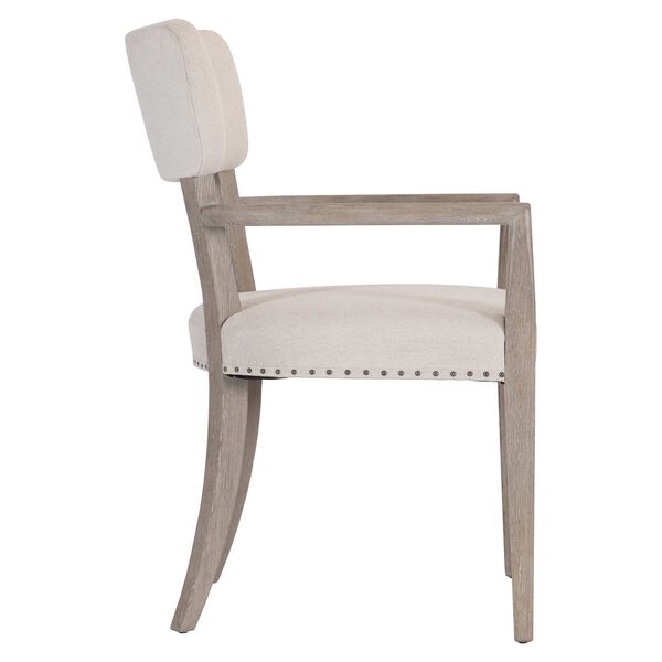 Albion Pewter and Gray Arm Chair, image 2