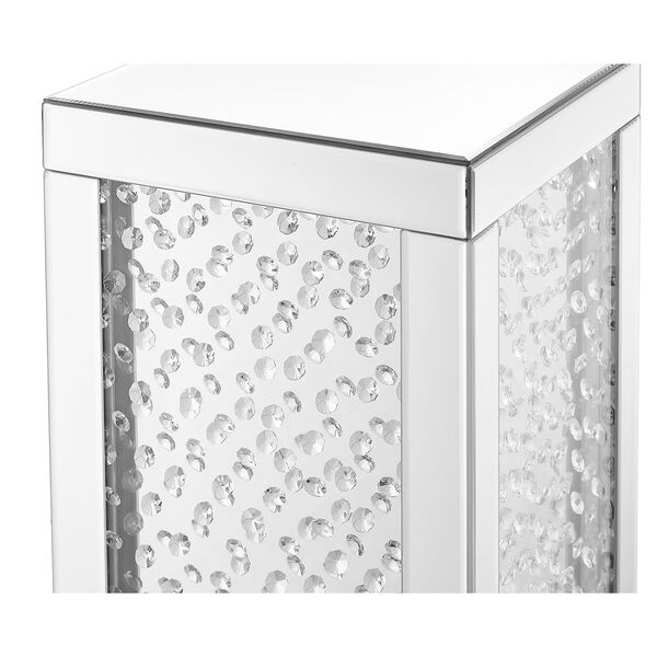Modern Mirrored 20-Inch Crystal End Table, image 6