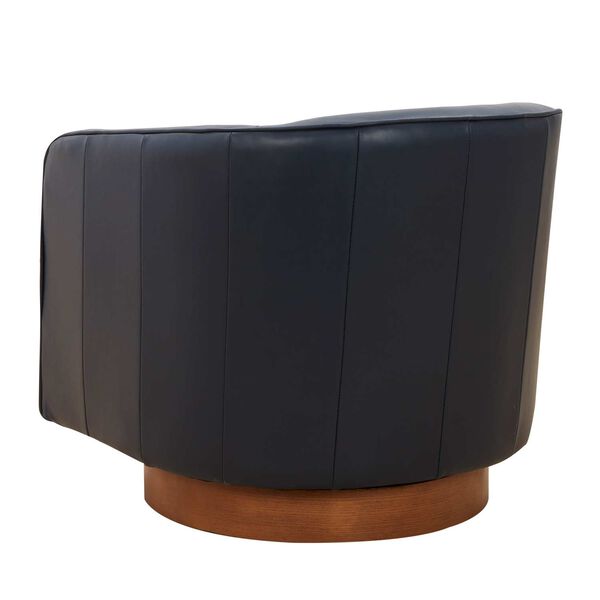 Taos Midnight Blue and Brown Accent Chair, image 5