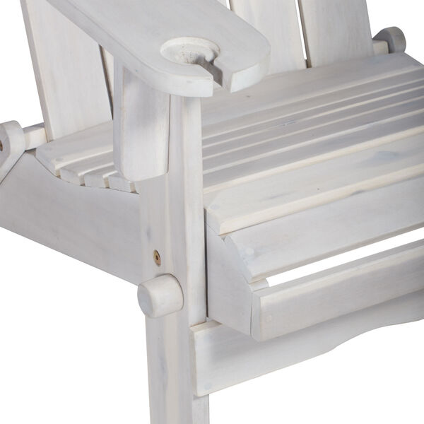 White Wash Patio Adirondack Chair, image 5