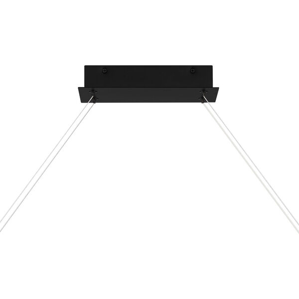 Bleecker Matte Black Integrated LED Chandelier, image 6