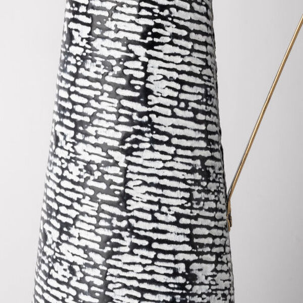 Colette Black and White 20-Inch Large Patterned Vase, image 5