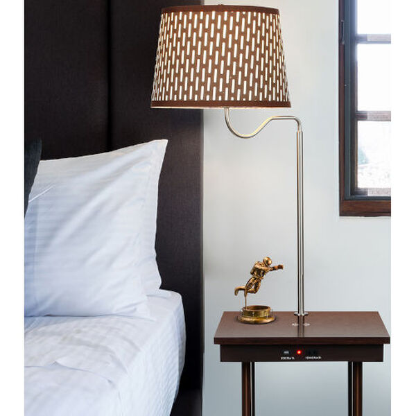 Madison Havana Brown LED Floor Lamp with Wireless Charging, image 5
