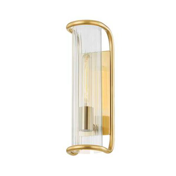 Fillmore Aged Brass One-Light Wall Sconce, image 1