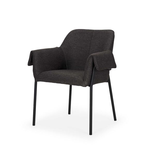 Brently Gray Fabric Dining Chair, image 1