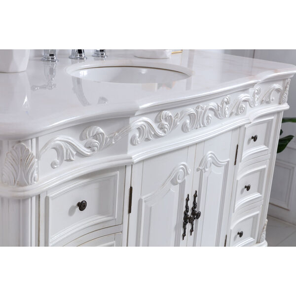 Oakland Antique White 48-Inch Vanity Sink Set, image 5