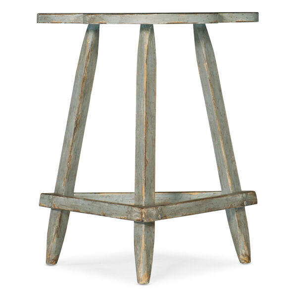 Alfresco Gustavian Blue Accent Table, image 1